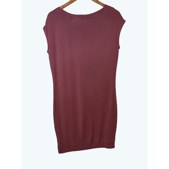 Athleta Sleeveless Criss Cross Sweatshirt Dress Purple/Pink XS - Picture 4 of 9